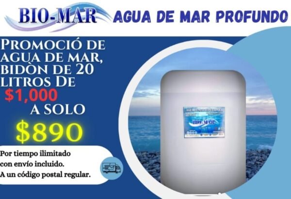 AGUA DE MAR4 Agua de Mar Profundo, galon de 20 litros